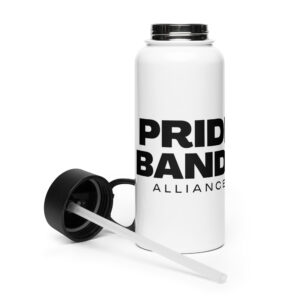 Pride Bands Stainless Steel Water Bottle w/ Straw Lid