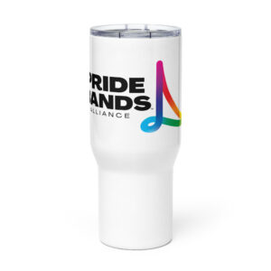Travel mug with a handle